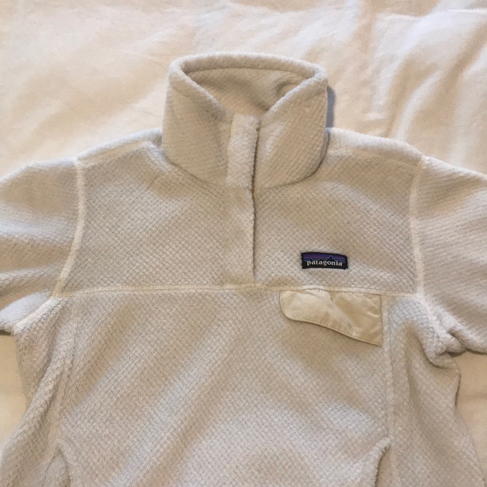 Patagonia Re-Tool Snap-T Fleece Pullover White